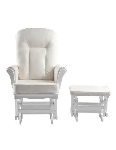 Scaun balansoar SAFORD, living/balcon, 71x81x104 cm, lemn masic si tesatura | MobilaOK