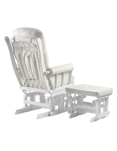 Scaun balansoar SAFORD, living/balcon, 71x81x104 cm, lemn masic si tesatura | MobilaOK