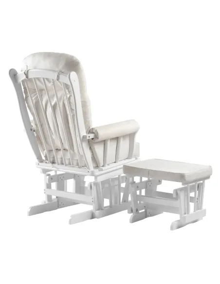 Scaun balansoar SAFORD, living/balcon, 71x81x104 cm, lemn masic si tesatura | MobilaOK