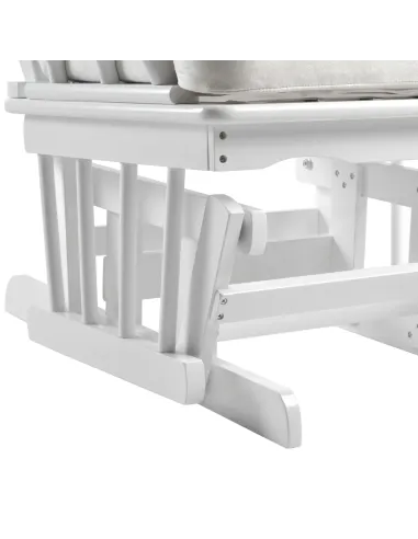 Scaun balansoar SAFORD, living/balcon, 71x81x104 cm, lemn masic si tesatura | MobilaOK