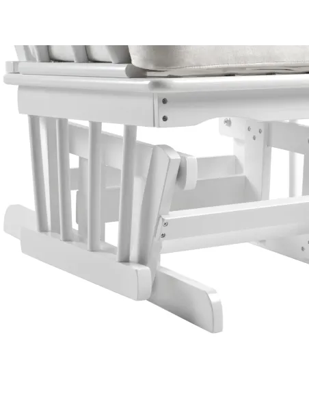 Scaun balansoar SAFORD, living/balcon, 71x81x104 cm, lemn masic si tesatura | MobilaOK