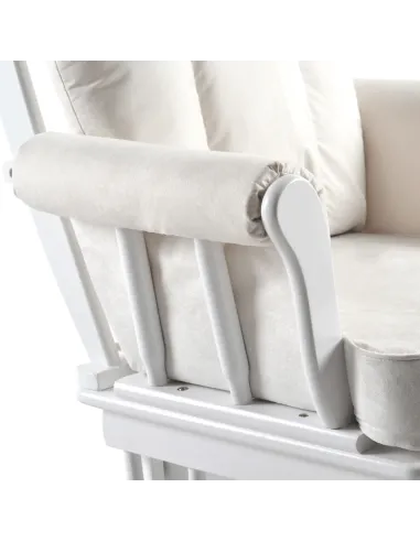 Scaun balansoar SAFORD, living/balcon, 71x81x104 cm, lemn masic si tesatura | MobilaOK