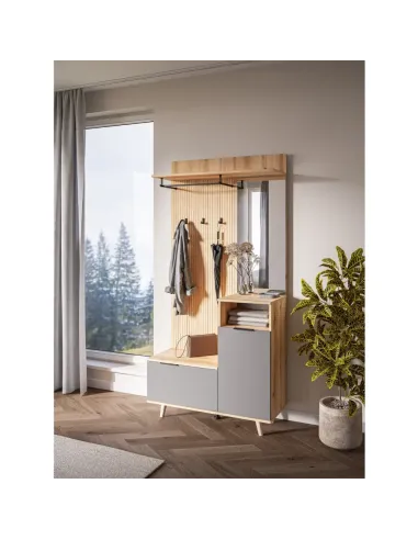 Set hol, NODRI, hol, 100x40x204 cm, PAL melaminat | MobilaOK