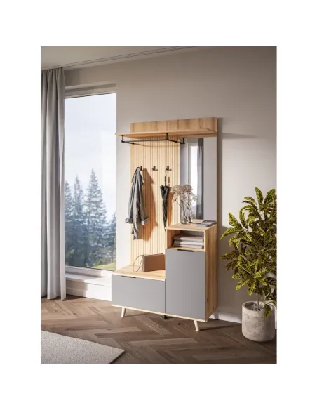 Set hol, NODRI, hol, 100x40x204 cm, PAL melaminat | MobilaOK