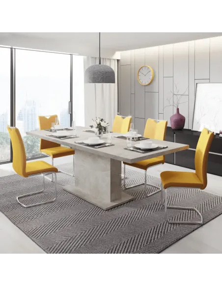 Masă extensibilă BOBA sufragerie, 160-200x90 cm, PAL melaminat | MobilaOK