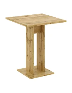 Masă EVERET sufragerie, 67,5x67,5 cm, PAL laminat stejar wotan | MobilaOK