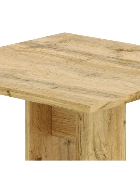 Masă EVERET sufragerie, 67,5x67,5 cm, PAL laminat stejar wotan | MobilaOK