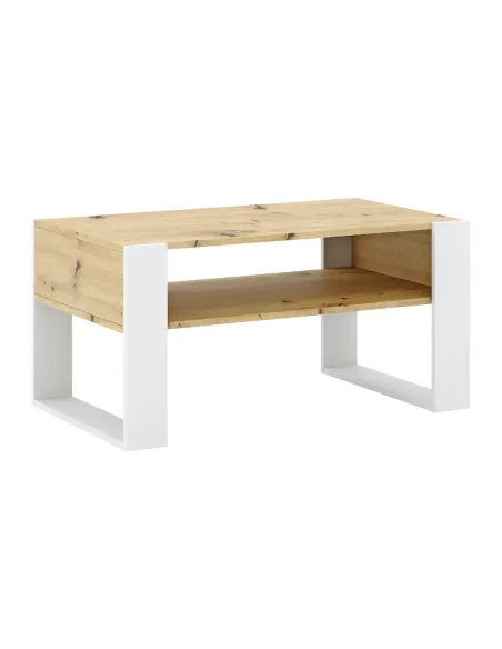Masă de cafea CARA1 living 90x53.2x45 cm PAL și stejar | MobilaOK