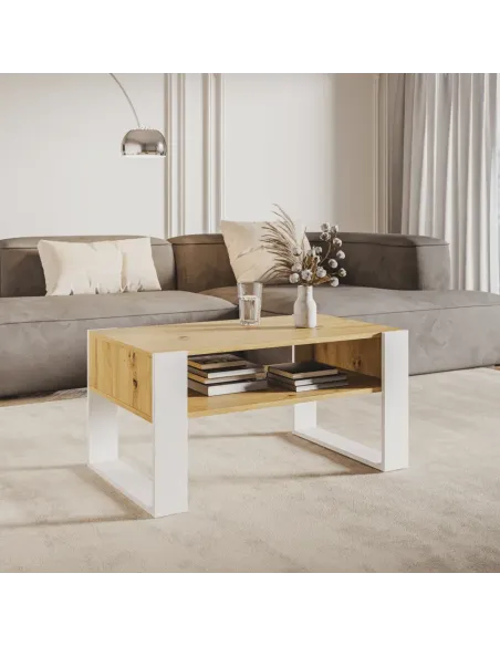 Masă de cafea CARA1 living 90x53.2x45 cm PAL și stejar | MobilaOK