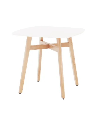 Masă dining DEJAN 3 NEW bucătărie 80x80 cm PAL și lemn masiv | MobilaOK
