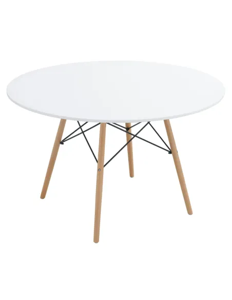 Masă Dining DEMIN NEW, sufragerie, diametru 120 cm, MDF | MobilaOK