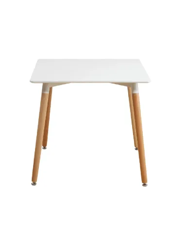 Masă dining DIDIER 4 NEW dining, 70x70x74 cm, PAL/MDF alb fag | MobilaOK