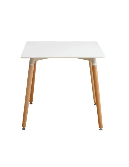 Masă dining DIDIER 4 NEW dining, 70x70x74 cm, PAL/MDF alb fag | MobilaOK