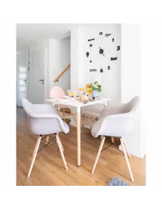 Masă dining DIDIER 4 NEW dining, 70x70x74 cm, PAL/MDF alb fag | MobilaOK 2