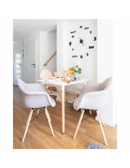 Masă dining DIDIER 4 NEW dining, 70x70x74 cm, PAL/MDF alb fag | MobilaOK
