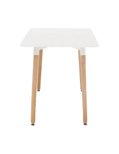 Masă dining DIDIER 5 NEW, sufragerie, 120x80 cm, PAL/MDF, alb/fag | MobilaOK