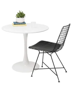 Masă Dining REVENTON NEW, dining, Ø80 cm, MDF laminat și metal | MobilaOK 2