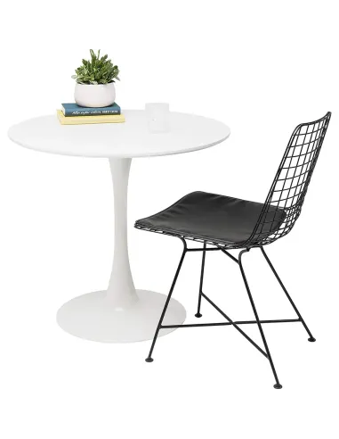 Masă Dining REVENTON NEW, dining, Ø80 cm, MDF laminat și metal | MobilaOK