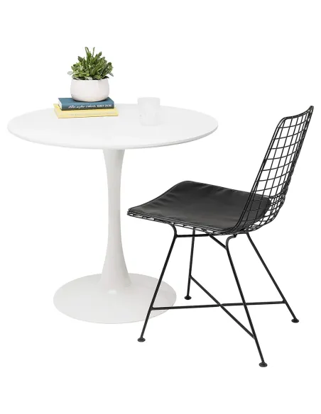 Masă Dining REVENTON NEW, dining, Ø80 cm, MDF laminat și metal | MobilaOK