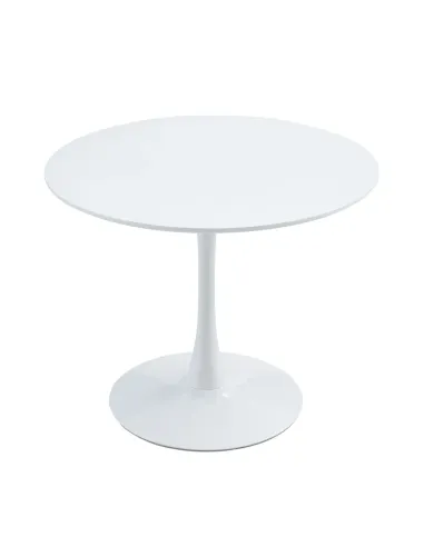 Masă Dining REVENTON NEW, dining, Ø80 cm, MDF laminat și metal | MobilaOK