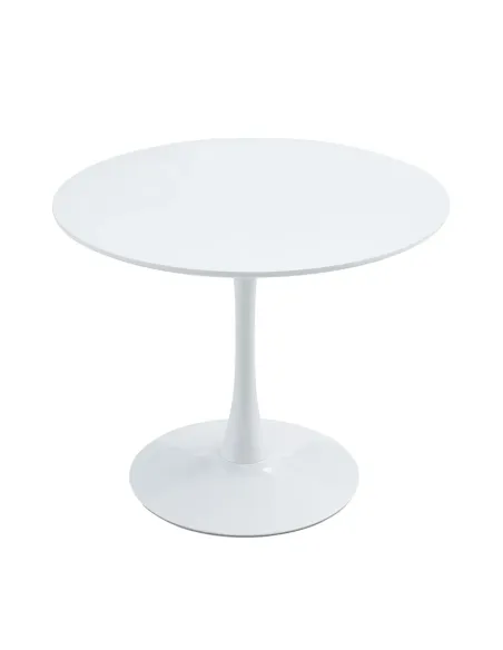 Masă Dining REVENTON NEW, dining, Ø80 cm, MDF laminat și metal | MobilaOK