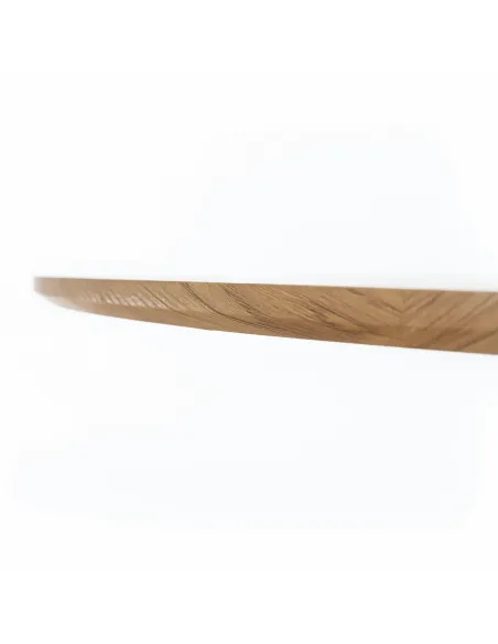 Masă de sufragerie REVENTON NEW, Ø110 cm, PAL și metal | MobilaOK