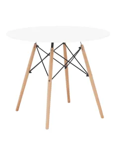 Masă de bucătărie GAMIN 2 NEW 90, bucătărie, Ø90x74 cm, PAL/MDF/lemn | MobilaOK