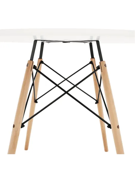 Masă de bucătărie GAMIN 2 NEW 90, bucătărie, Ø90x74 cm, PAL/MDF/lemn | MobilaOK