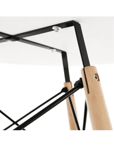 Masă de bucătărie GAMIN 2 NEW 90, bucătărie, Ø90x74 cm, PAL/MDF/lemn | MobilaOK