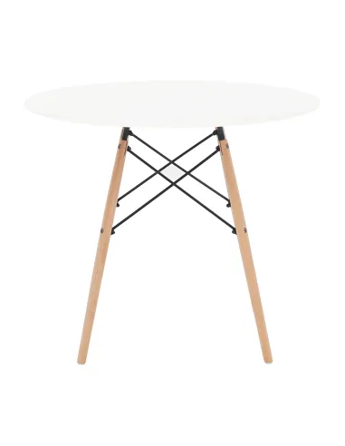 Masă de bucătărie GAMIN 2 NEW 90, bucătărie, Ø90x74 cm, PAL/MDF/lemn | MobilaOK