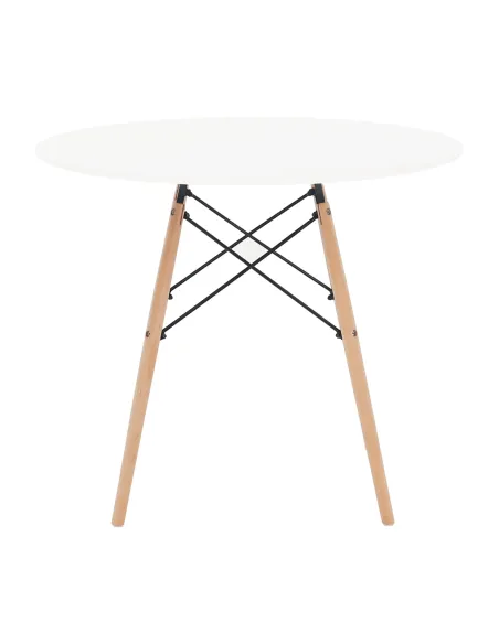 Masă de bucătărie GAMIN 2 NEW 90, bucătărie, Ø90x74 cm, PAL/MDF/lemn | MobilaOK