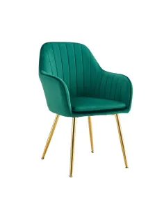 Fotoliu ADLAM NEW living 57x61x88 cm, catifea/metal | MobilaOK