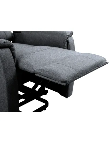 Fotoliu DOURO pentru living, 78x90-162x86-108 cm, PAL și oțel, țesătură | MobilaOK