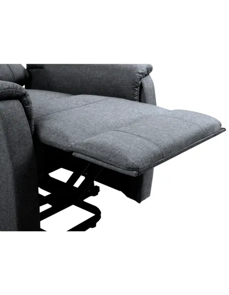 Fotoliu DOURO pentru living, 78x90-162x86-108 cm, PAL și oțel, țesătură | MobilaOK