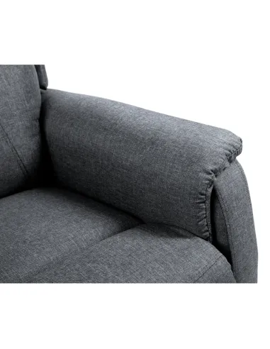 Fotoliu DOURO pentru living, 78x90-162x86-108 cm, PAL și oțel, țesătură | MobilaOK