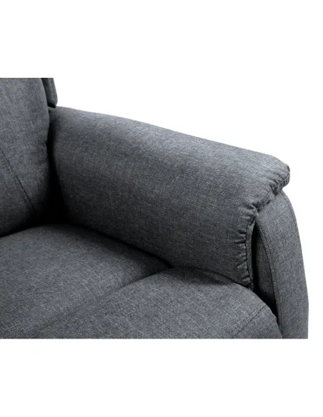 Fotoliu DOURO pentru living, 78x90-162x86-108 cm, PAL și oțel, țesătură | MobilaOK