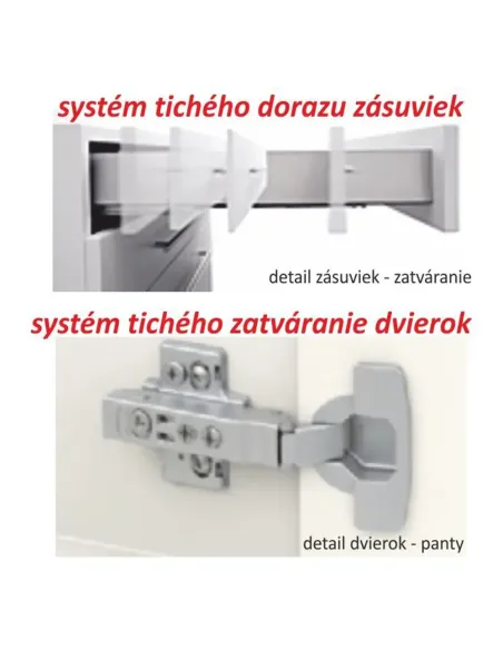 Dulap Superior, LINE ALB G80, Bucătărie, 80x60x32 cm, PAL Melaminat | MobilaOK