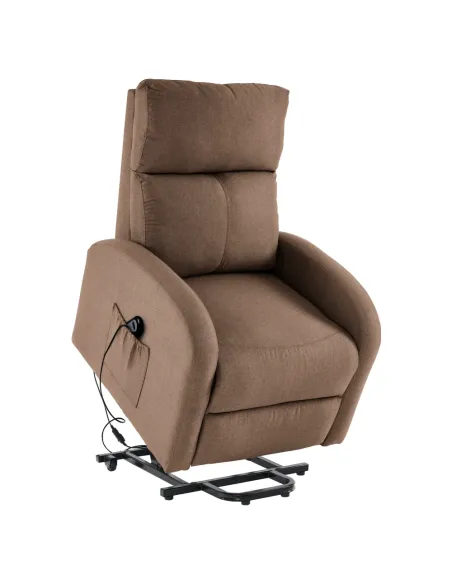 Fotoliu NERIS, living, 72x90-161x86-105 cm, oțel și textile, KONDELA | MobilaOK
