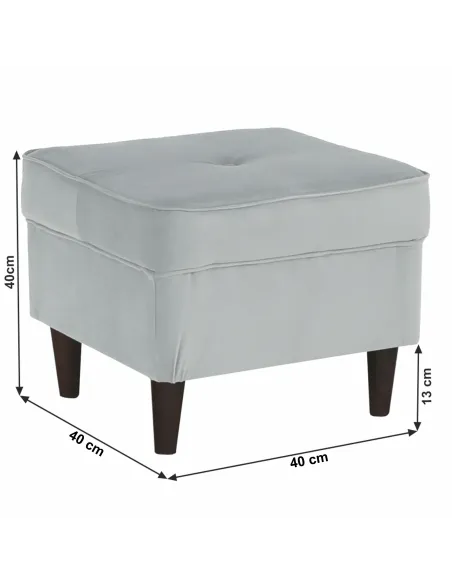 Taburet RUFINO 3 NEW, living, 40x40x40 cm, textil/PAL | MobilaOK