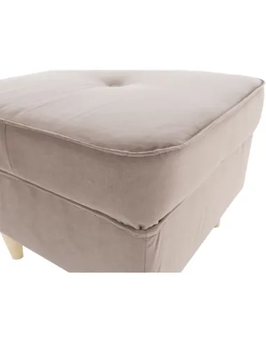 Taburet RUFINO 3 NEW, living, 40x40x40 cm, textil/lemn | MobilaOK