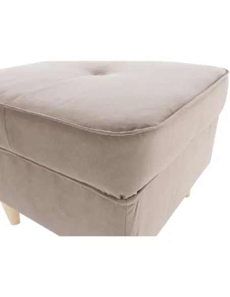 Taburet RUFINO 3 NEW, living, 40x40x40 cm, textil/lemn | MobilaOK