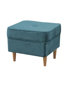 Taburet RUTINO 3 NEW, living, 40x40x40 cm, textil, petrol/fag | MobilaOK