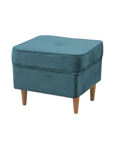 Taburet RUTINO 3 NEW, living, 40x40x40 cm, textil, petrol/fag | MobilaOK
