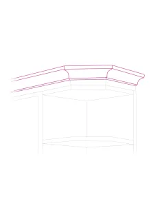 Plintă decorativă LORA NEW MDF KLASIK pentru bucătărie, PAL | MobilaOK 2