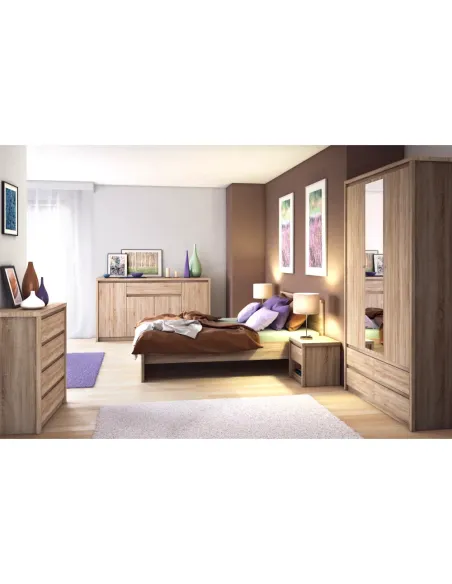 Comodă NORTY TYP 24 pentru dormitor/hol, 46.4x92.8x92 cm, PAL melaminat | MobilaOK