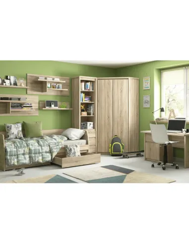 Dulap KONDELA, dormitor, 101x101x210 cm, PAL melaminat | MobilaOK