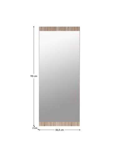 Oglindă NORTY TYP 26, hol/bai, 46.4x115 cm, PAL melaminat | MobilaOK