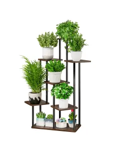 Suport de flori ADITE, living/balcon/birou, 83.5x58x106.5 cm, Metal/PAL | MobilaOK