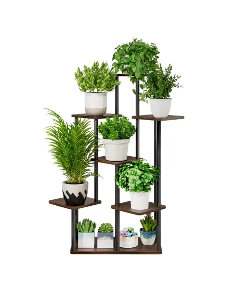 Suport de flori ADITE, living/balcon/birou, 83.5x58x106.5 cm, Metal/PAL | MobilaOK
