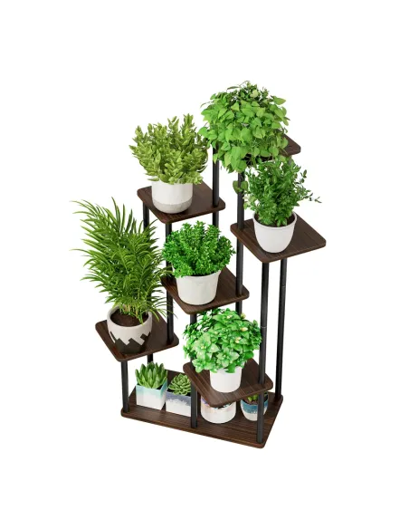 Suport de flori ADITE, living/balcon/birou, 83.5x58x106.5 cm, Metal/PAL | MobilaOK